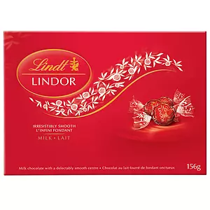 Lindt - Lindor - Boîte cadeau de chocolats au lait, 156g