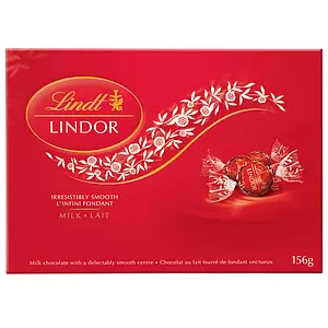 Lindt - Lindor - Bo&icirc;te cadeau de chocolats au lait, 156g