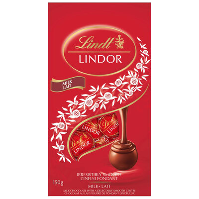 Lindt LINDOR - Truffes au chocolat au lait, 150g