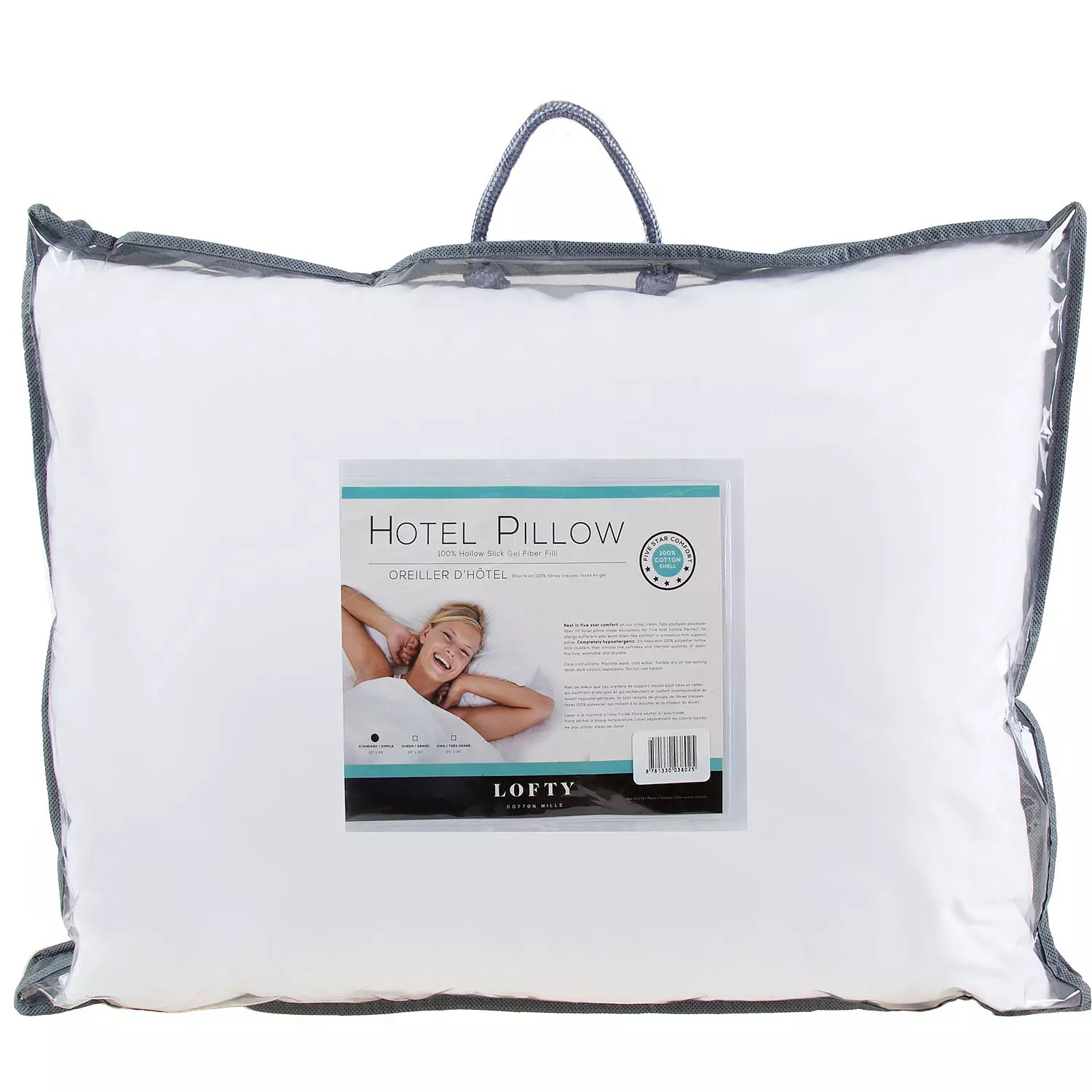Lofty, hotel pillow, 20"x26" - standard