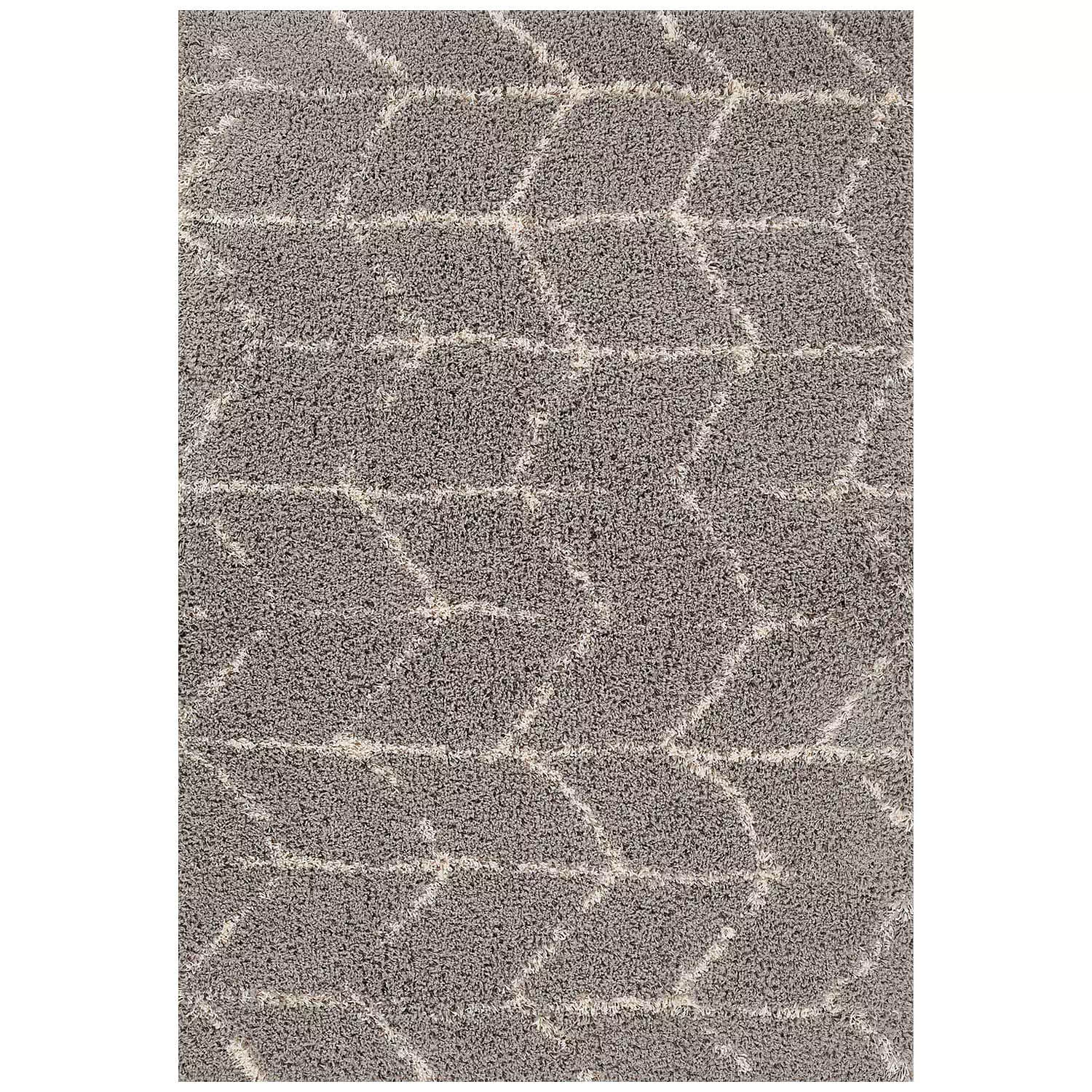 LOLA Collection, decorative area rug, grey chevron, 4'x6'