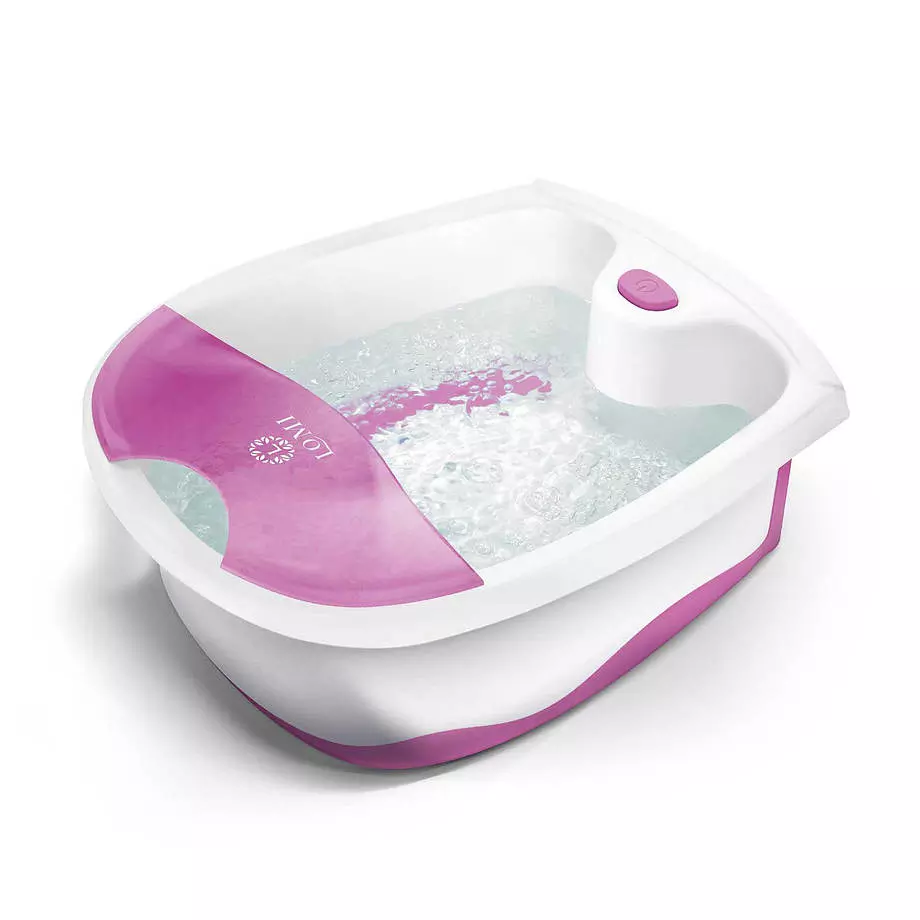 Lomi - Rejunvenating foot spa with whirlpool jets, pink