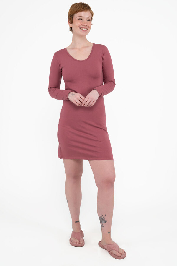 Long-sleeve crew neck sleepshirt
