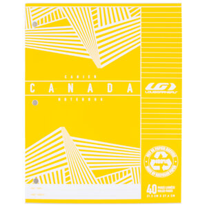 Louis Garneau - Canada notebook, 40 pages, yellow