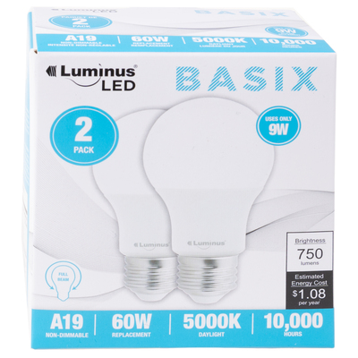 Luminus - Basix - Ampoules DEL, 9W, paq. de 2