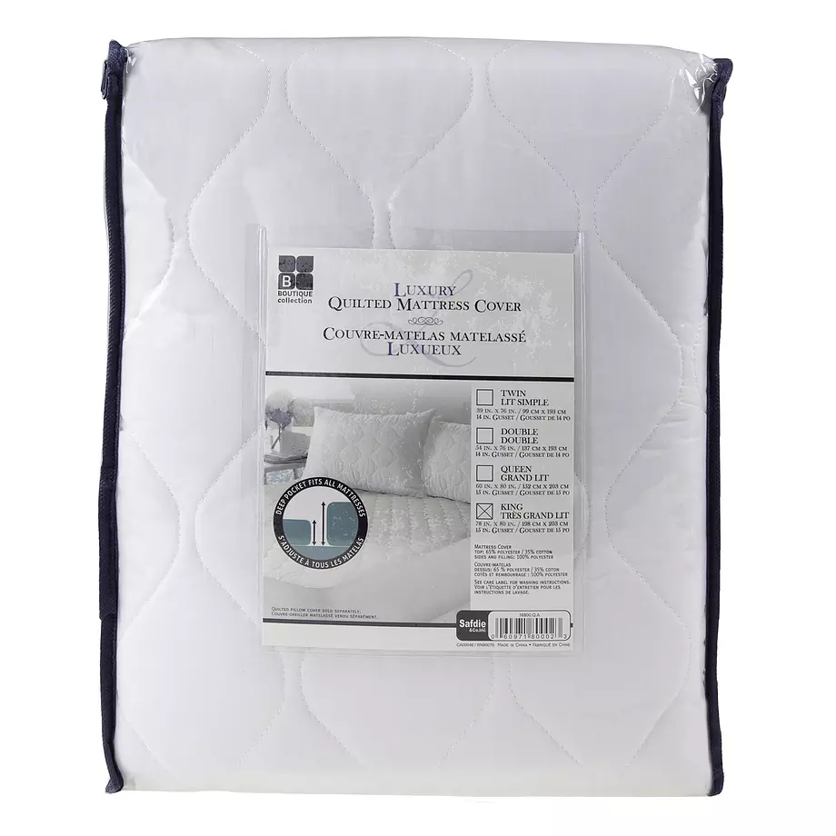 Luxury Quilted mattress cover, king
