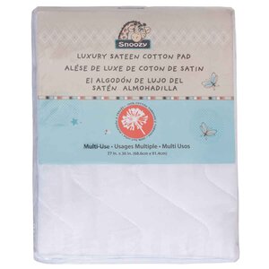 Luxury sateen cotton multi-use baby pad