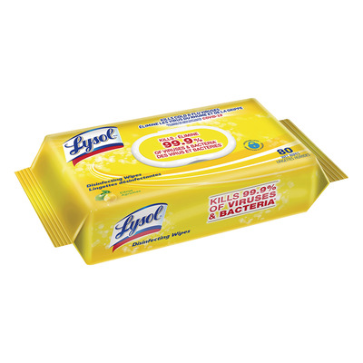 Lysol - Disinfecting wipes, pk. of 80 - Citrus