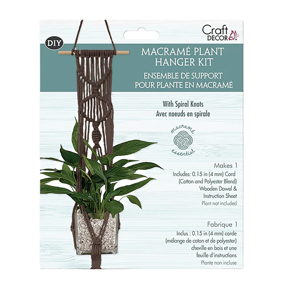 Macram&eacute; plant hanger kit - Coffee