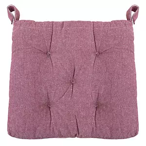 Malia, chair pads, 16"x15", maroon