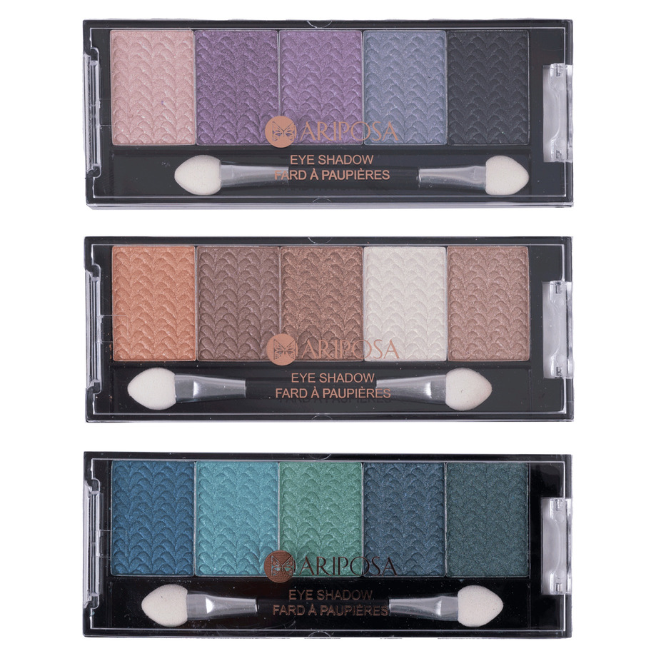 Mariposa - 5-color eyeshadow palette collection, pk. of 3 - Mystique