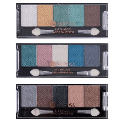 Mariposa - 5-color eyeshadow palette collection, pk. of 3 - Santa Fe