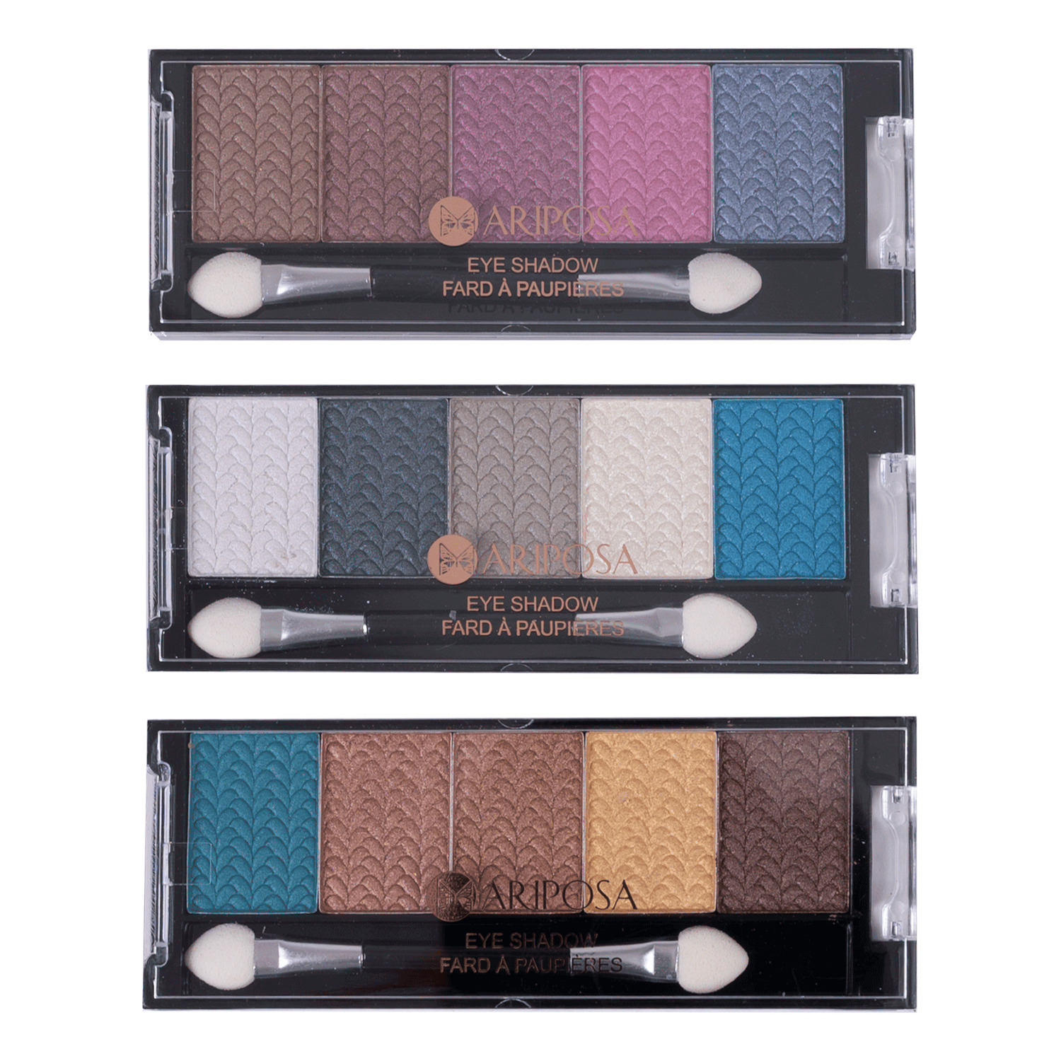 Mariposa - 5-color eyeshadow palette collection, pk. of 3 - Starry Night