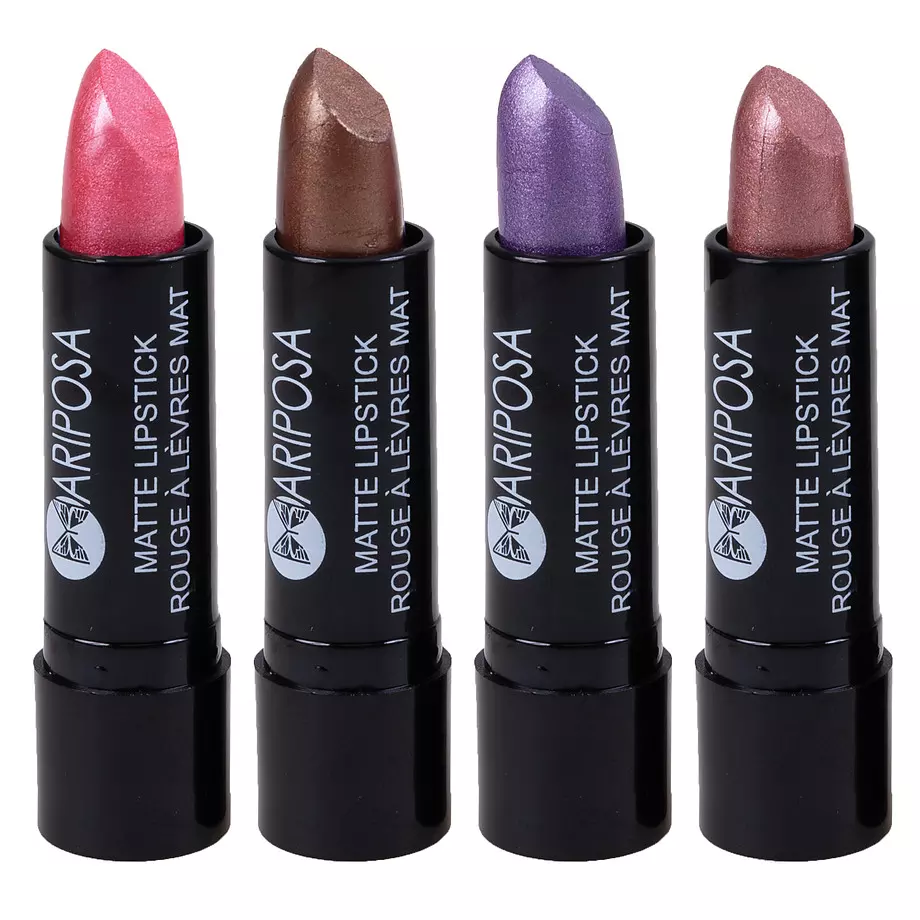 Mariposa - Matte lipsticks, 4 colours, metallic