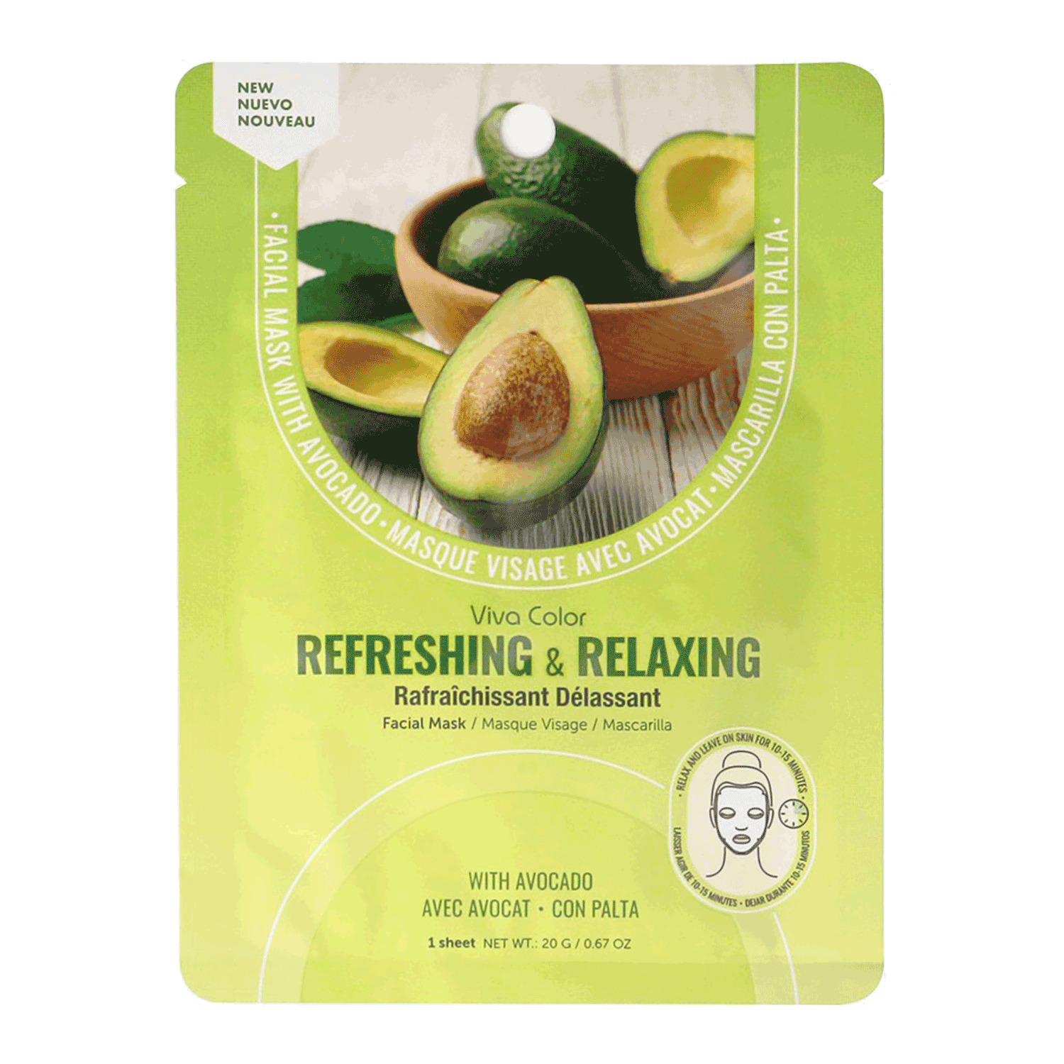 Mariposa - Refreshing & relaxing facial mask, avocado