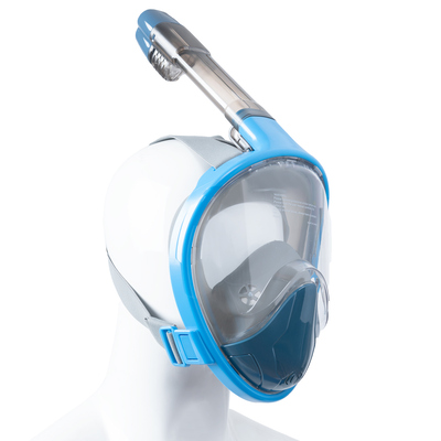 Masque de plongée intégral - Bleu avec accents gris