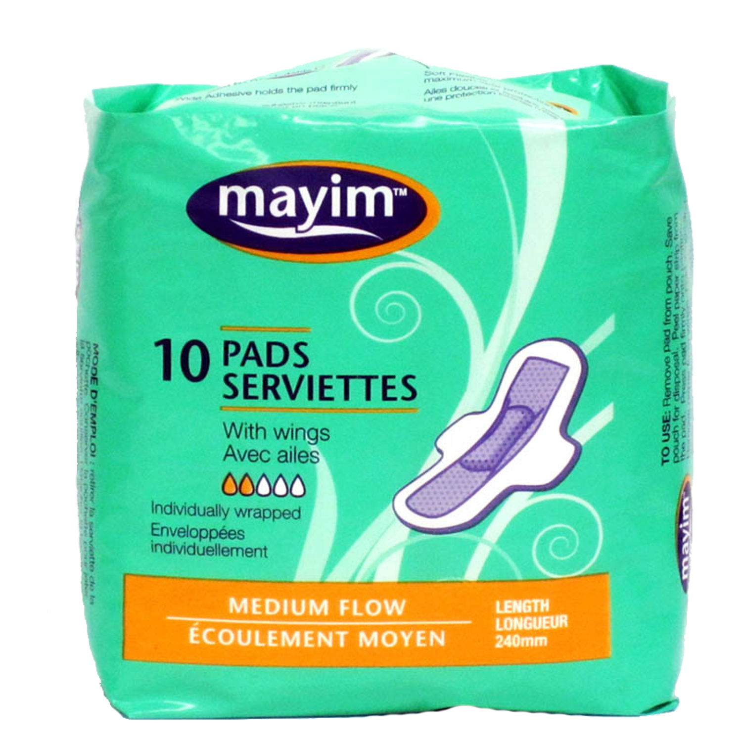 Mayim - Pads with wings, pk. of 10