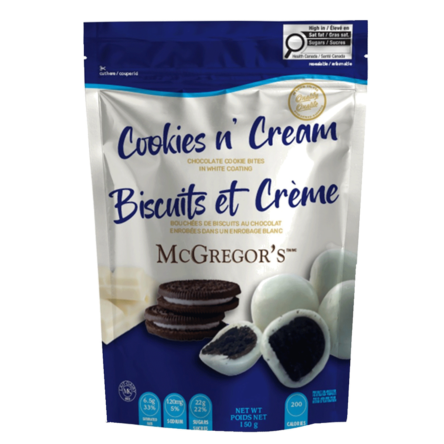 McGregor's - Bouch&eacute;es de chocolat, Biscuits et cr&egrave;me