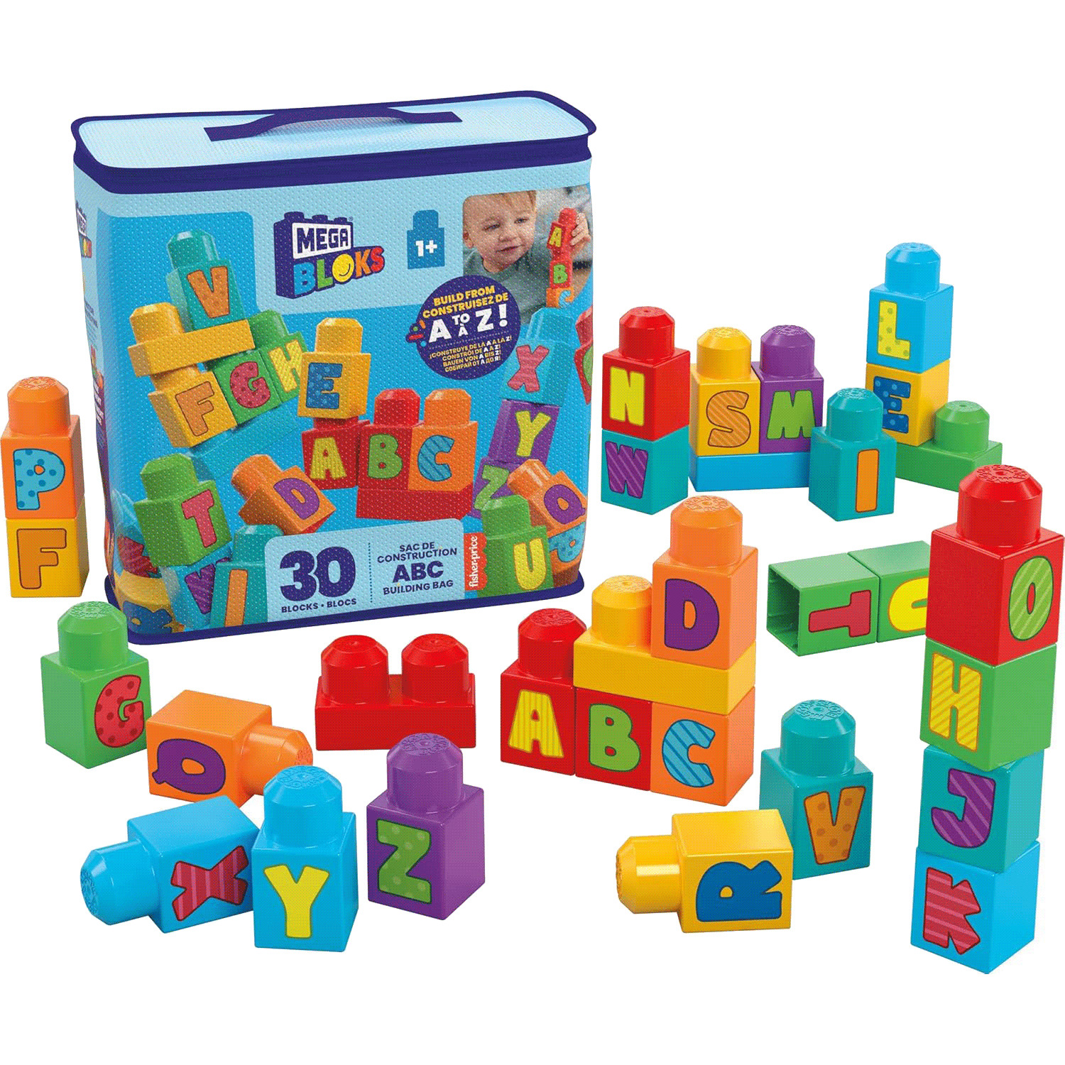 Mega bloks - Sac de construction ABC