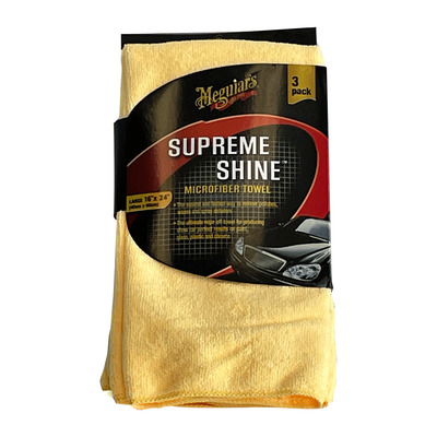 Meguiar's - Supreme Shine - Serviettes en microfibre, paq. de 3