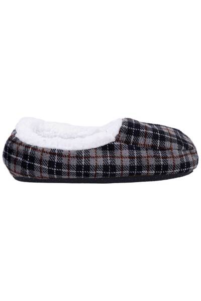 Men's plush lined, non-slip indoor slippers