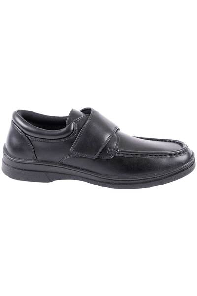 Men's velcro slip-on walking dress shoes