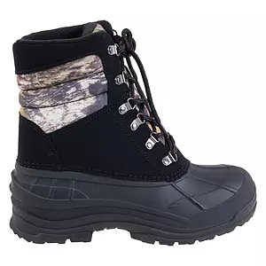 Men's waterproof winter boots with camouflage details