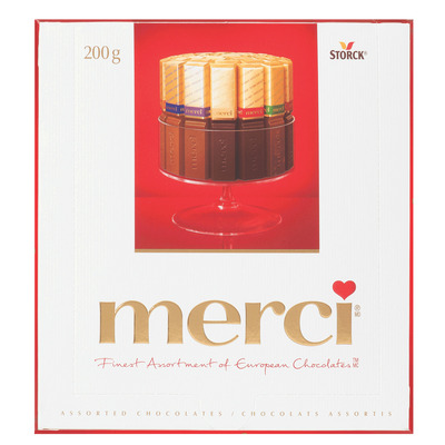 Merci - Assorted European milk chocolates, 200g