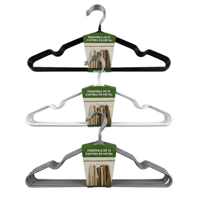 Metal hangers, pk. of 10