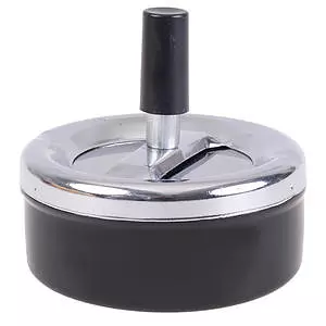 Metal pushrod ashtray