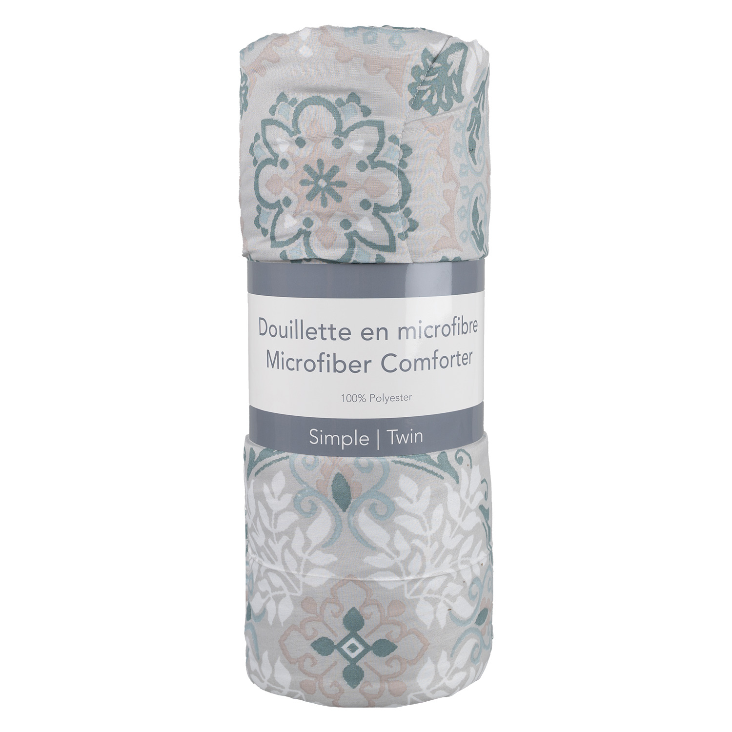 Microfiber comforter, Paisley flowers