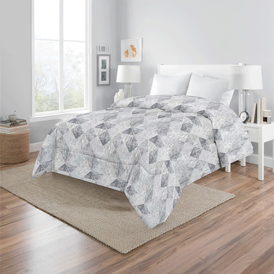 Microfiber comforter set, Blue diamond