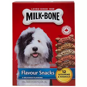 Milk Bone - Croque-saveur, petites gâteries pour chiens de toute taille, 800g