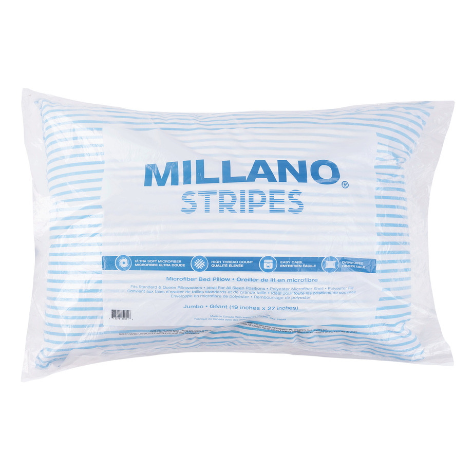 Millano Stripes - Microfiber pillow, 19"x27" - Jumbo
