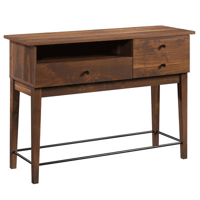Modern 2-drawer wood console table