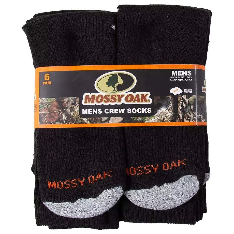 Mossy Oak - Men's crew socks, 6 pairs