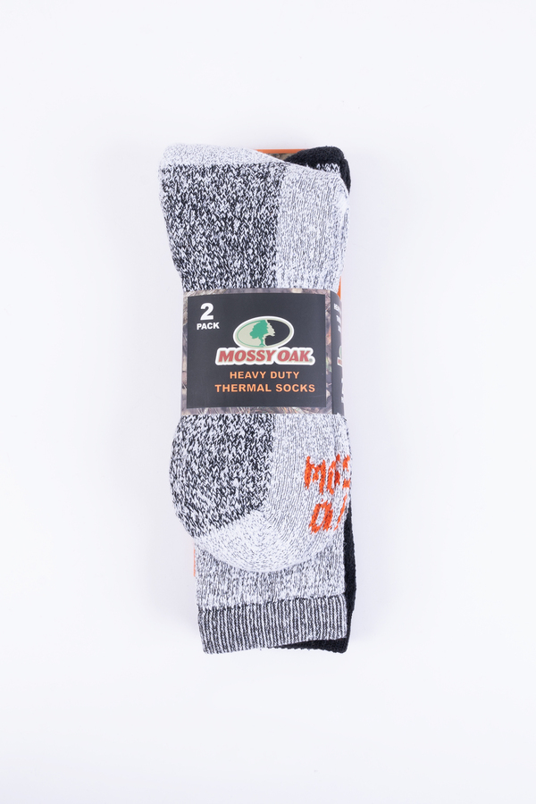 Mossy Oak - Men's heavy duty thermal socks, 2 pairs
