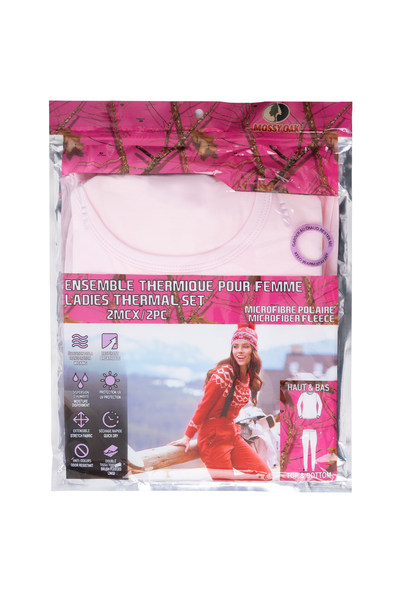 Mossy Oak - Women's microfiber fleece thermal set - Pink
