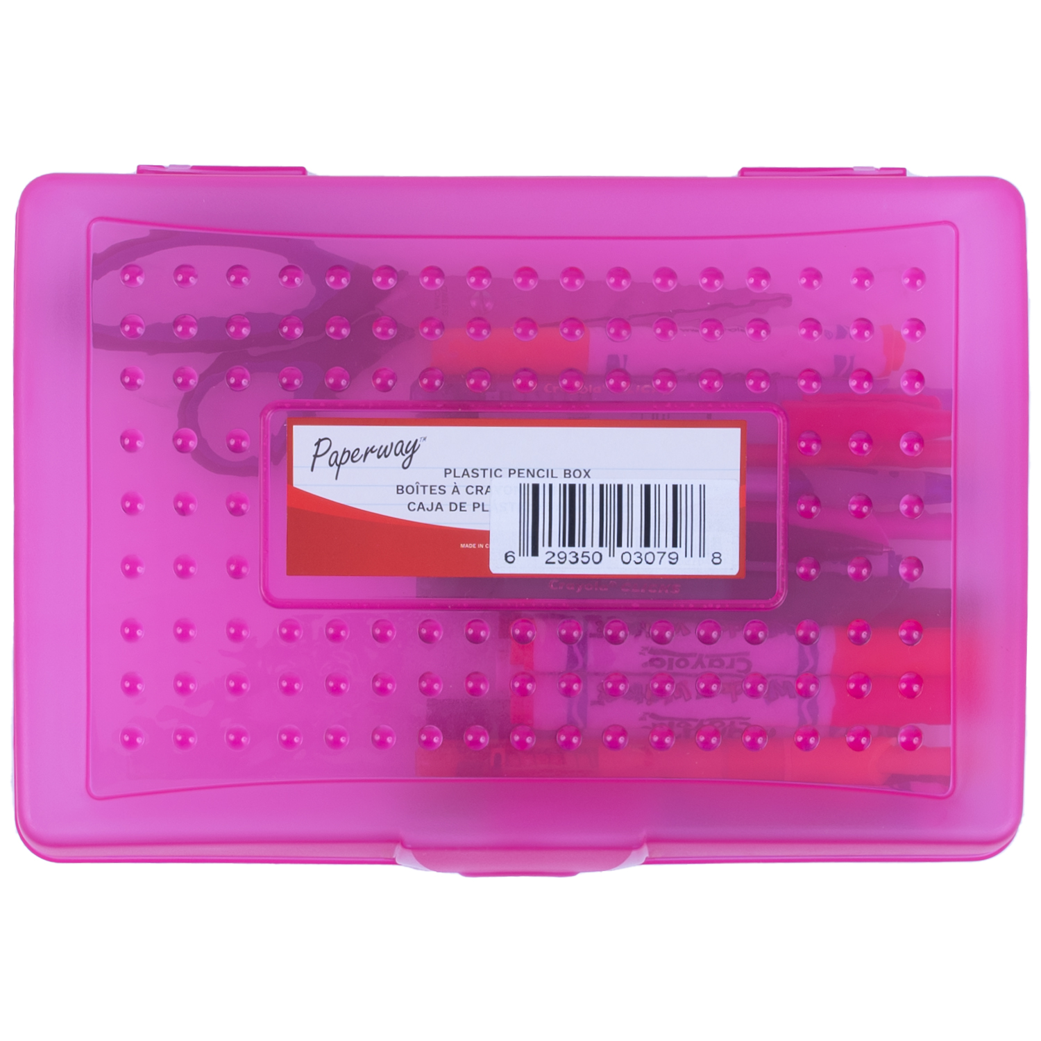 Multipurpose plastic pencil case - Pink