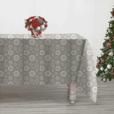 Nappe festive - Flocons de neige