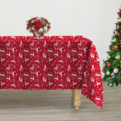Nappe festive - Les rennes du P&egrave;re No&euml;l