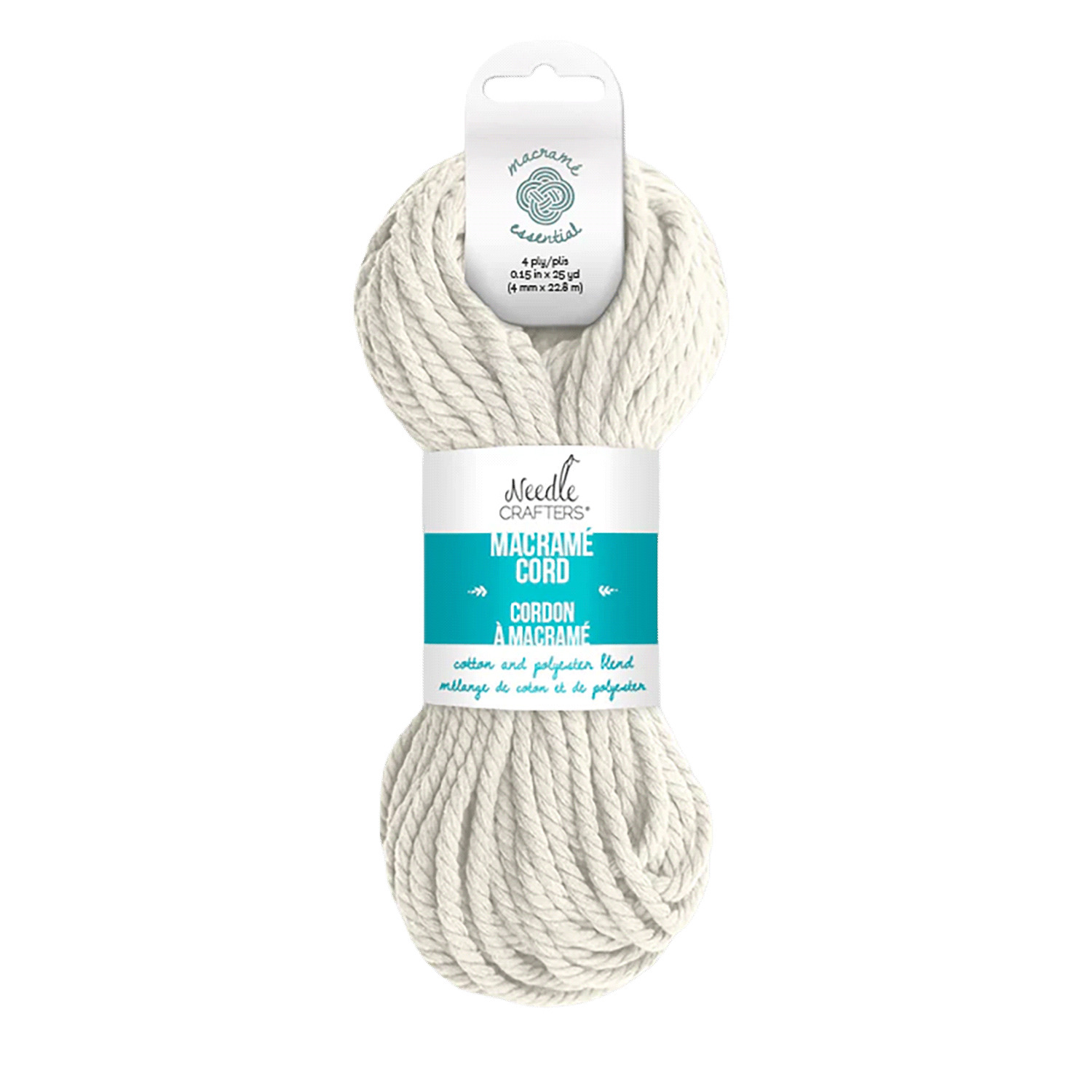 Needle Crafters - Cordon &agrave; macram&eacute; - &Eacute;cru