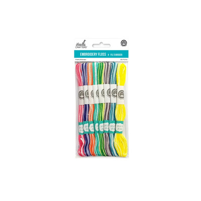 Needle Crafters - Embroidery floss, Variegated Brights