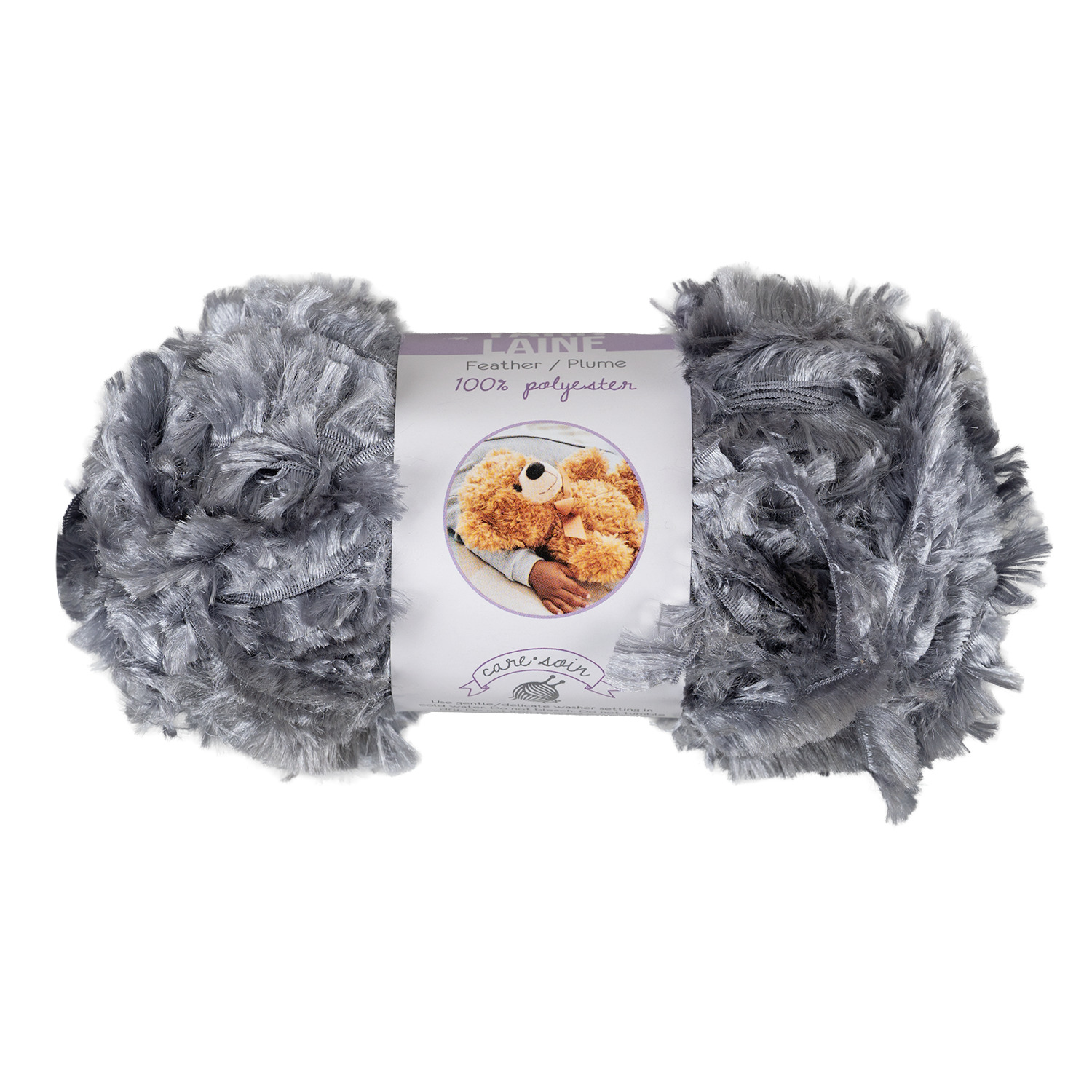 Needle Crafters - Feather yarn - Cool grey