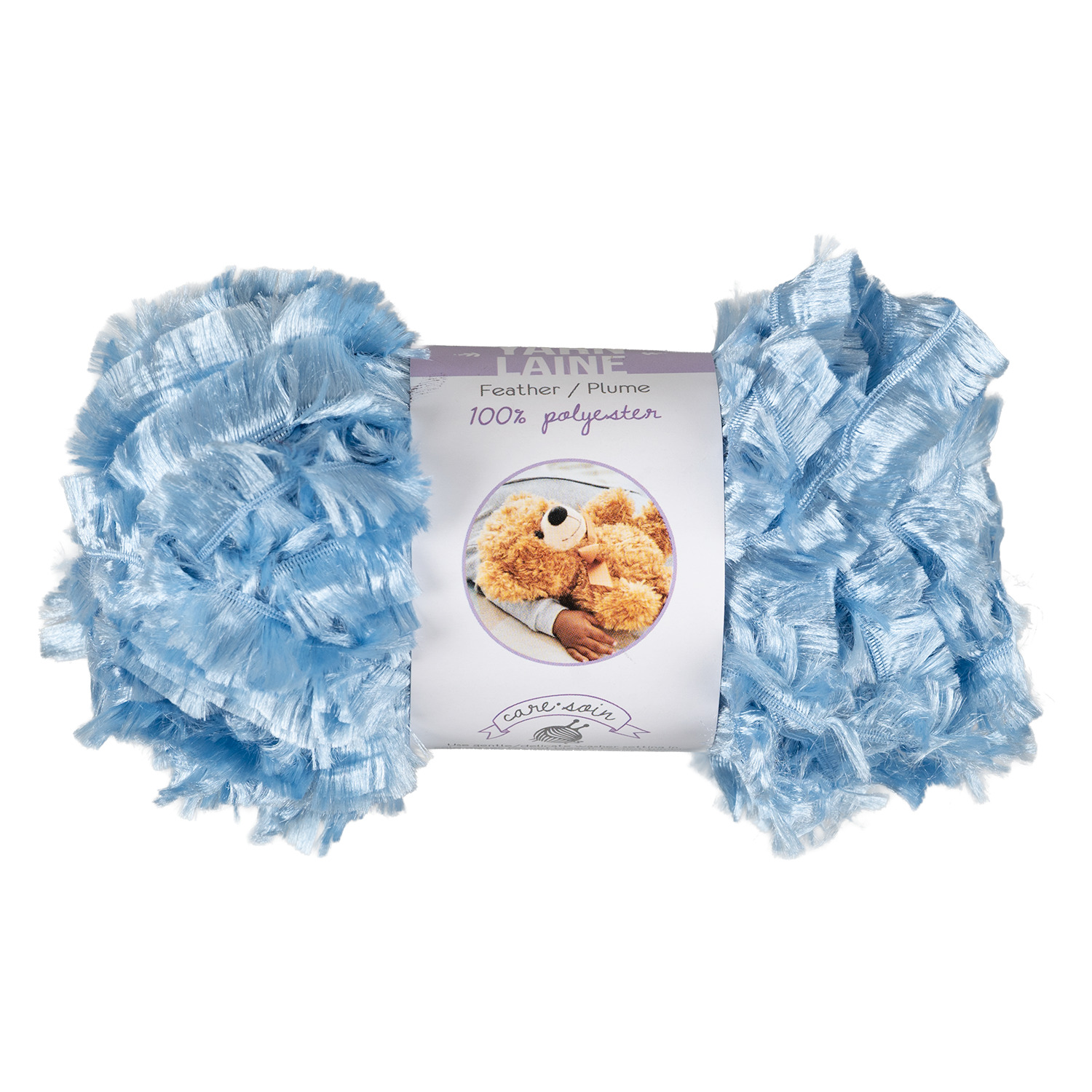 Needle Crafters - Feather yarn - Light blue