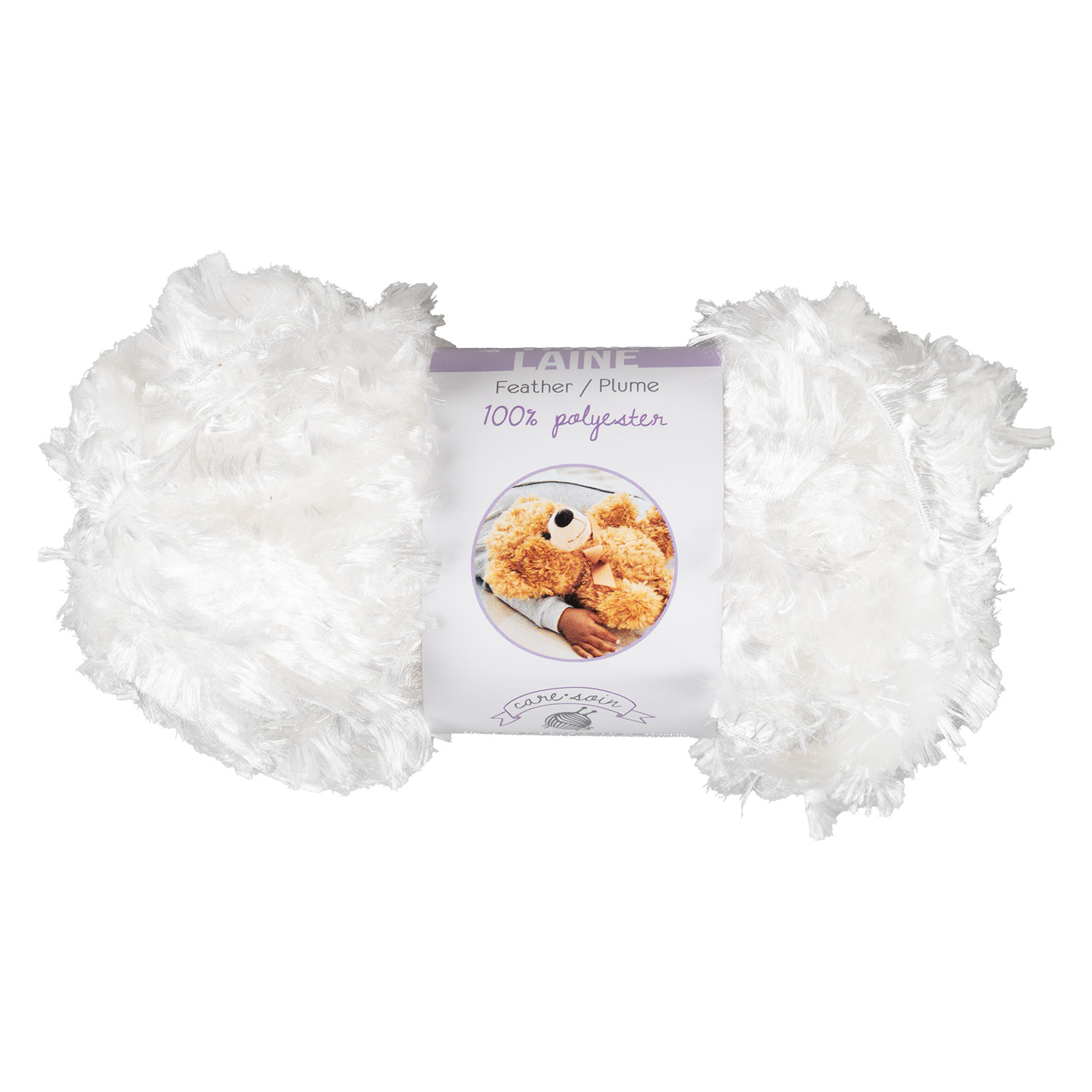 Needle Crafters - Feather yarn - White
