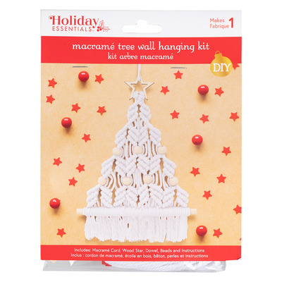 Needle Crafters - Macram&eacute; tree wall hanging kit, White