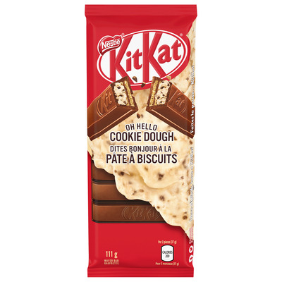 Nestlé - KitKat - Barre de gaufrettes à la pâte à biscuits, 111 g