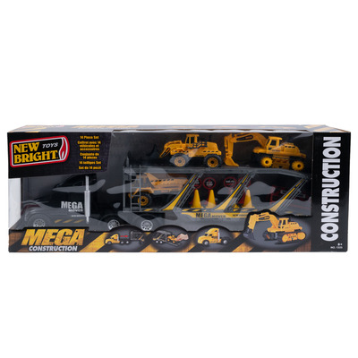 New Bright - Mega Construction - Mega mover avec véhicules de construction, 14 mcx