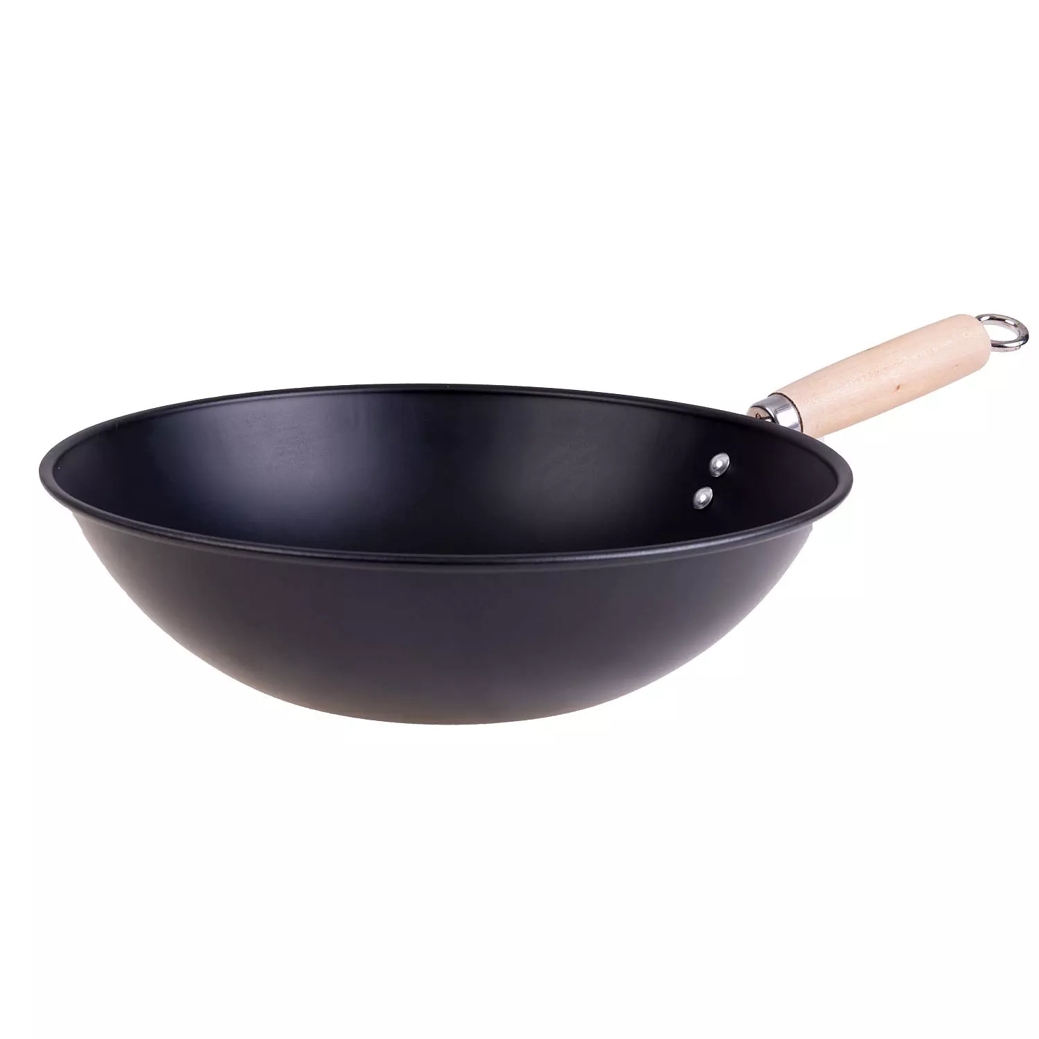 Non-stick carbon steel wok, 11.8" (30cm)